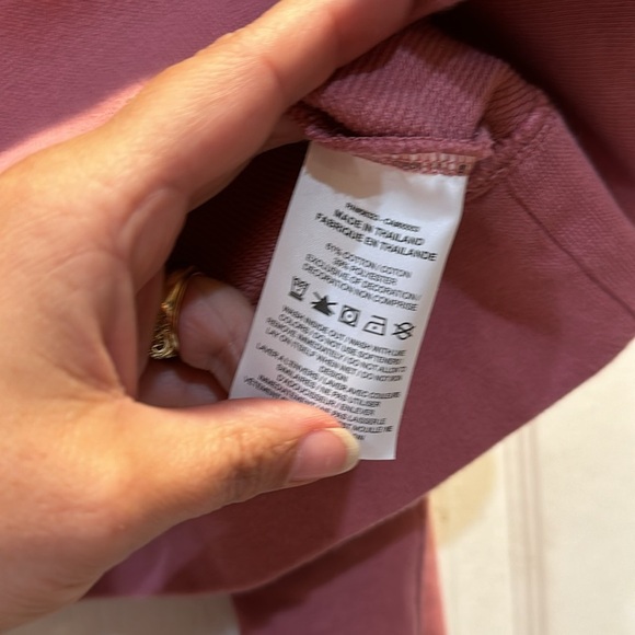 Nike Rose Pink Chenille Swoosh Oversized Crop Sweatshirt S - Picture 6 of 6